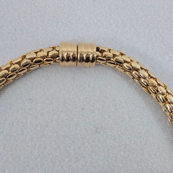 Rau Klikit Demi Pave Rhinestone 18" Snap Necklace w/Matching Earrings Signed LN - Picture 8 of 14